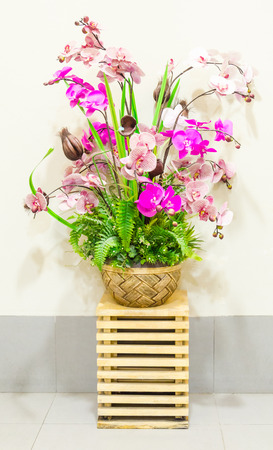 Faker flower in vaseの写真素材