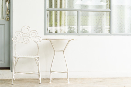 Table and chairの写真素材