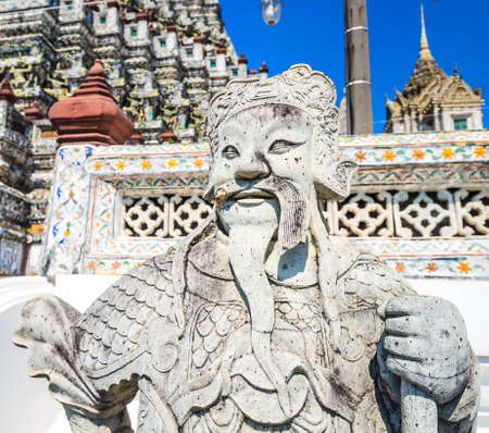 Arun temple the landmark of bangkok (Thailand)の写真素材