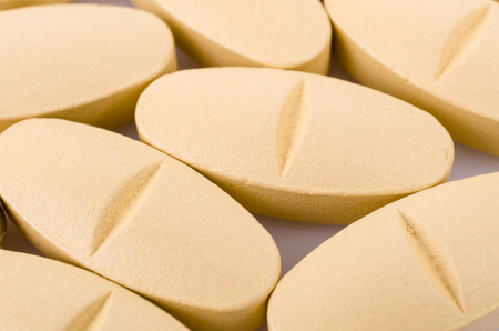 Close up Vitamin C pillsの写真素材