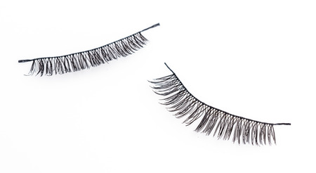 Eyelash on isolated white の写真素材