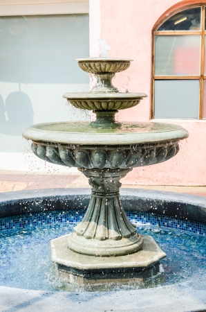 Fountains in the public parkの写真素材