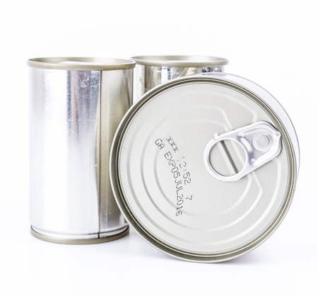 Can on white backgroundの写真素材