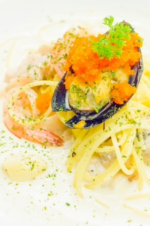 Spagetti seafoodの写真素材