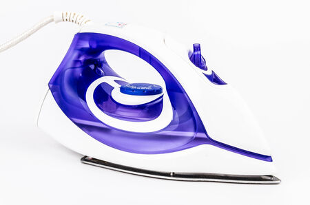 Iron on isolated white backgroundの写真素材