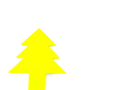 Christmas tree on isolated white background