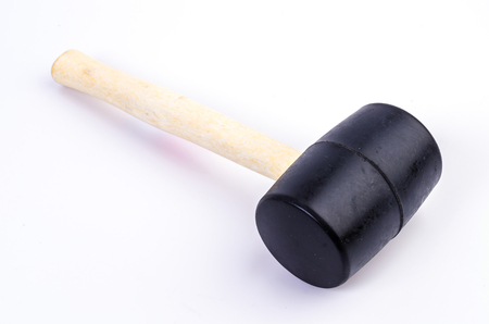 Hammer on isolated white background