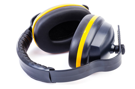 Ear protection on isolated white の写真素材