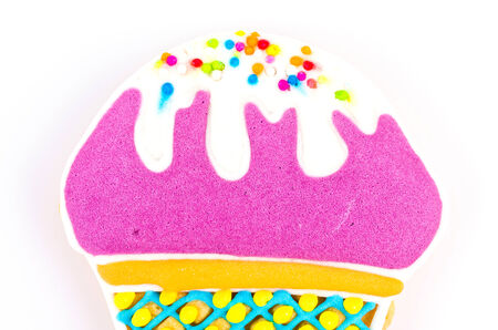 Cookies on isolated white backgroundの写真素材