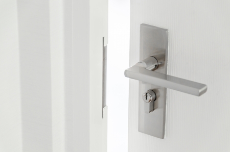 Handle steel knob on the doorの写真素材