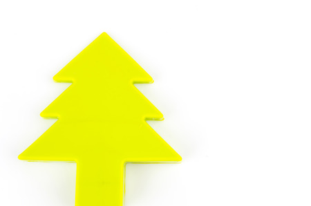 Christmas tree on isolated whiteの写真素材