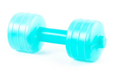 Dumbbell on isolated whiteの写真素材