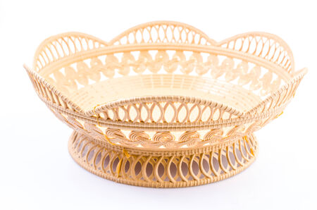 Basket on isolated white background