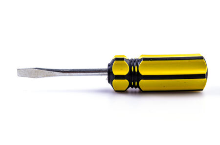 Screwdriver on isolated white backgroundの写真素材