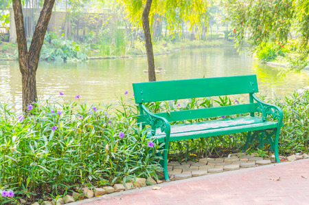 Bench parkの写真素材