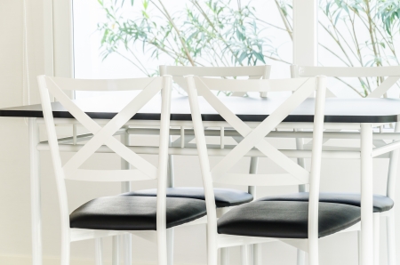 Table chair dining interiorの写真素材