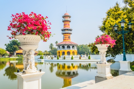 Tower in bang pa-in palaceのeditorial素材