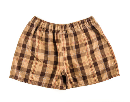 Shorts underwear isolated white backgroundの写真素材