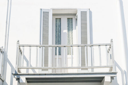 Greece window santorini styleの写真素材