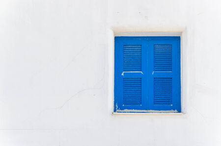 Greece window santorini styleの写真素材