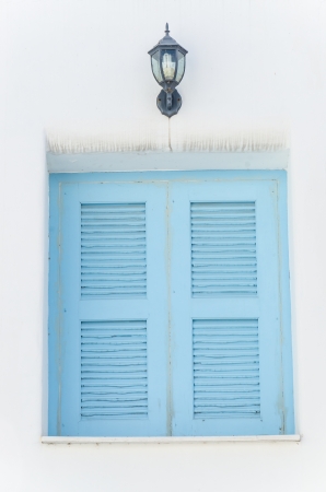 Greece window santorini styleの写真素材