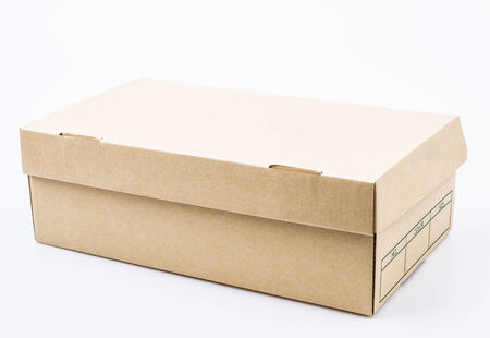 Shoes box isolated on white background