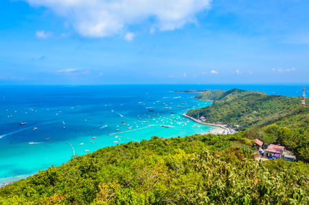 koh larn island tropical beach in pattaya city Thailandの写真素材