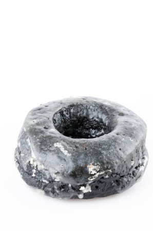 Donut isolated on white backgroundの写真素材