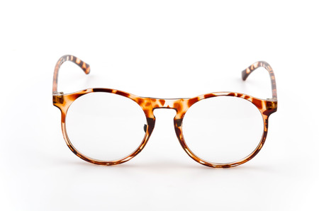 eyeglassses isolated white backgroundの写真素材