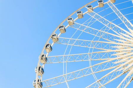 Ferris wheel in the parkの写真素材