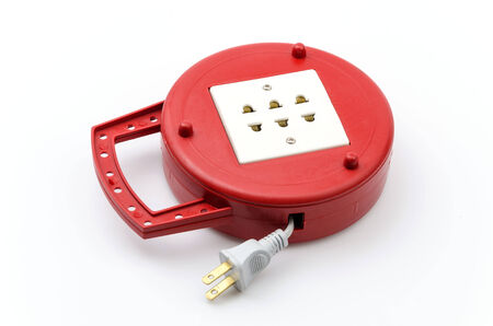 Power plug isolated white background