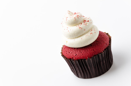 Red velvet cupcakesの写真素材