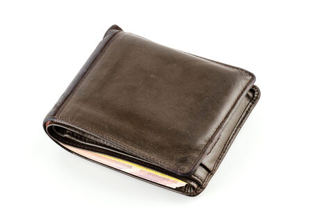 Wallet isolated white background