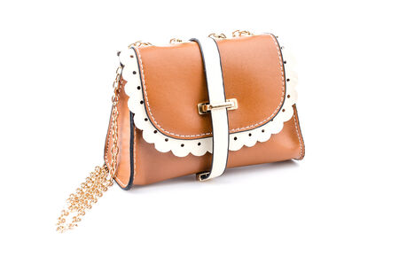 Handbag isolated white background