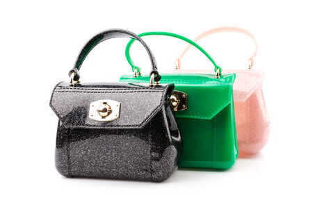 Handbag isolated white backgroundの写真素材