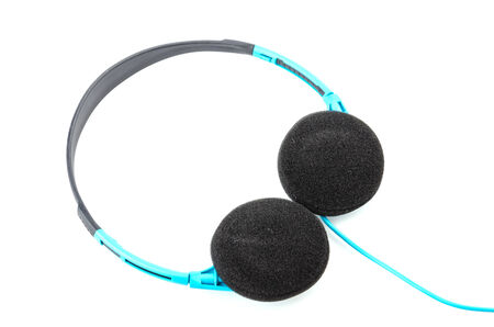 Headphone isolated white background