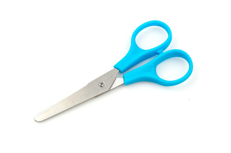 Scissors isolated white backgroundの写真素材