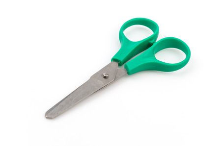 Scissors isolated white backgroundの写真素材