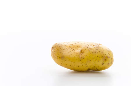 Potato isolated on whiteの写真素材