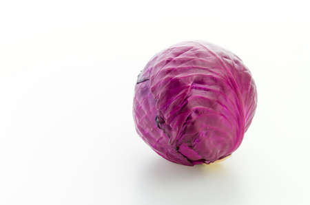 Cabbage isolated on whiteの写真素材