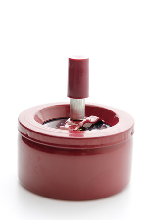Ashtray isolated on whiteの写真素材