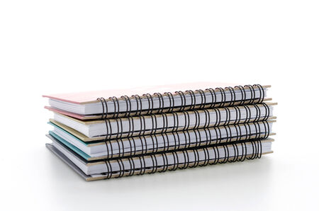 Notebook isolated on whiteの写真素材