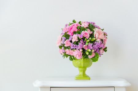 Bouquet in vaseの写真素材