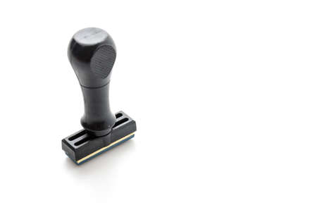 Stamper isolated on whiteの写真素材