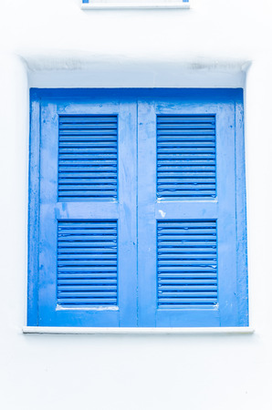 Greece window santorini styleの写真素材