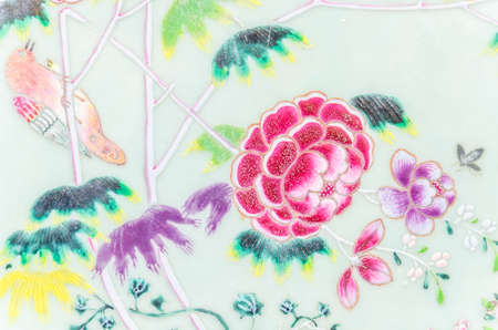 flower tile backgroundの写真素材