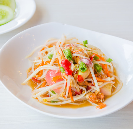 green papaya saladの写真素材