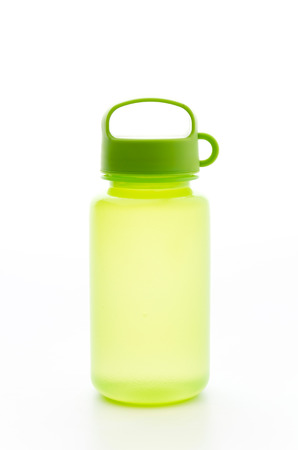Water bottle isolated on whiteの写真素材