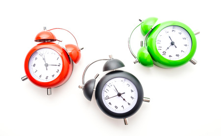 Clock isolated on white