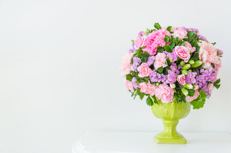Bouquet in vaseの写真素材